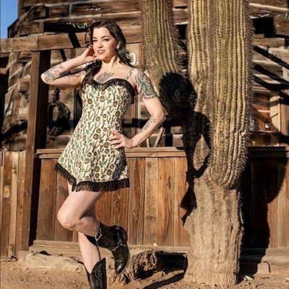 *SOLD* XL/2XL Cactus Dress Switchblade Stiletto - Picture 8 of 8